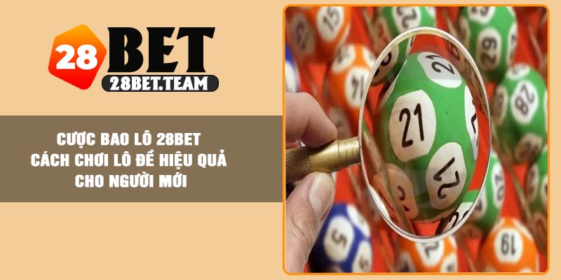 Cược Bao Lô 28BET – Cách Chơi Lô Đề Hiệu Quả Cho Người Mới