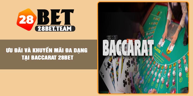 Ưu đãi và khuyến mãi đa dạng tại Baccarat 28BET
